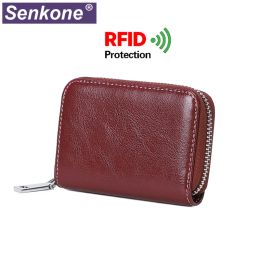 Houders anti RFID -kaarthouder NFC Blokkering Reader Lock ID Bankkaarthouder Casus Bescherming Women Men Creditcardhouder Wallet Unisex