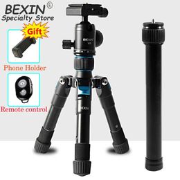 Supports BEXIN Portable Tripode téléphone support de voyage table vidéo Mini trépied avec télécommande Bluetooth 360 ° rotule pour appareil photo DSLR