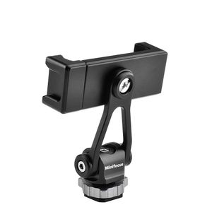 Supports d'appareil photo, adaptateur de montage de trépied de téléphone, support inclinable de téléphone à Rotation de 360 degrés avec chaussure froide pour Smartphone, support de lumière annulaire pour micro