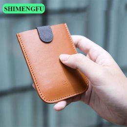 Holders Dax V3 Geuthesine Leather Slim Portable Carte Porters ID Credit Protector Gradient Femme Men Wallet Business Card Busine
