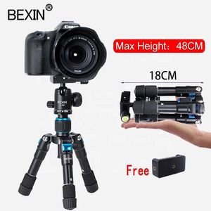 Houders Desktop Mini Tripod Camera Stand Telefoon Ondersteuning Mobiel Tripod Aluminium Smartphones Adapter Camera Statief voor DSLRS Video Camera