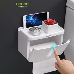 Supports ECOCO – boîte à mouchoirs multifonctionnelle, porte-rouleau de papier mural, distributeur de papier de cuisine pour accessoires de salle de bains