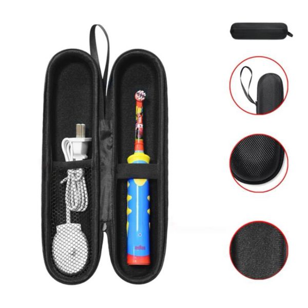 Étui rigide pour brosse à dents électrique avec étui Mesh Pocket Pro, boîte de voyage portable durable pour OralB/OralB Pro Smartseries/IO Series
