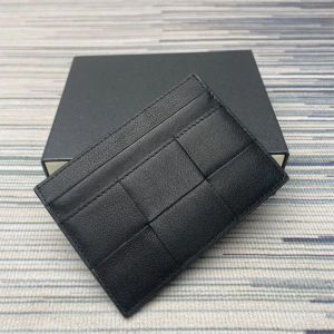 Porte-carte authentique en cuir pour hommes Slim Business / Sac de carte de crédit mince Small Card Écouteur de cartes Portefeuille pour femmes cartes KartenbEutel