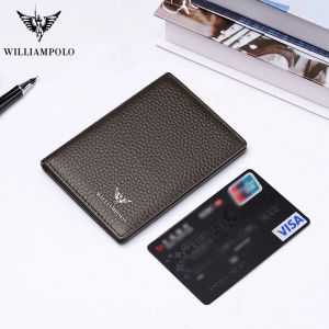 Holders Genuine cuir ultraHin Mini Driving Men Wallet Slim Credit Card Happen Men Min Gardée 100% Cowskin Luxury Marque