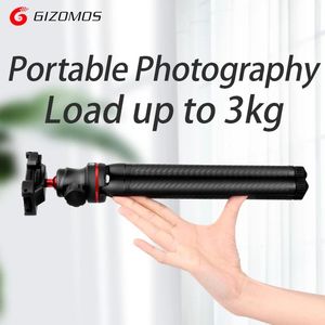 Houders GIZOMOS GM8 Spiegelloze camera Telefoonstatief Draagbaar reisminicamerastatief Bluetooth Afstandsbediening Selfie Lichtgewicht standaard