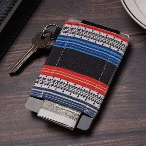 Houders Nieuwe minimalistische tekening Wallet Credit Bank -kaarthouders Coin Patur Business ID Card Case Key Holder Organisator Bade Porte Carte