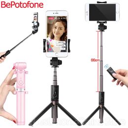 Titulares Nuevo Selfie Stick Trípode Stand 3 en 1 Monopod Bluetooth 3.0 Montaje de teléfono remoto para teléfono inteligente Android para iPhone X 8