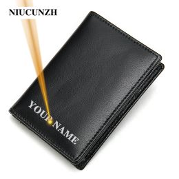 Holders Niucununzh Goat Leather Carte Holder Man Wallet Carte Holder Luxury Brand Card Holder Men Designer RFID Secure Cash and Cards Wallet