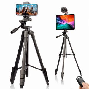 Holders Telefoon Statief 167cm Professionele video -opnamecamera Fotografie Stand met externe draagtas voor iPad Pro 12.9 