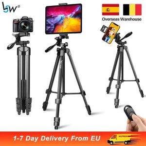 Houders Telefoon Statief voor Camera Tablet 152 cm Aluminium Statief met afstandsbediening Mount Houder voor Telefoon/iPad/ DSLR Camera