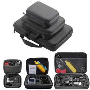 Holders Portable Port Case Small Medium Large Taille Accessoire Sac de rangement AntiShestock pour GoPro Hero Action Camera Trépied Rangement Boîte