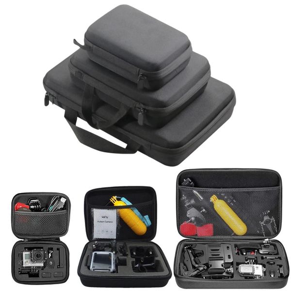 Estuche de transporte portátil para soportes, accesorio de tamaño pequeño, mediano y grande, bolsa de almacenamiento antigolpes para cámara de acción Gopro Hero, caja de almacenamiento para trípode