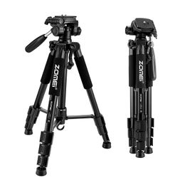 Holders Photographic Portable Portable Aluminium Tripod Monopod Stand Kit SLR SLR CAME MOBILE Trépied Live Tripod Photography