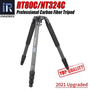 Houders RT80C/NT324C Professional Carbon Fiber Tripod voor DSLR Camera Video Camcorder Heavy Duty Bird Watching Camera Stand Bowl Tripod