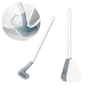 Holders Silicone Golf Shape Toilet Brost With Helder Set Woilet Nettoyer Broussoir mural Brosse de toilette montée et séchage pour salle de bain