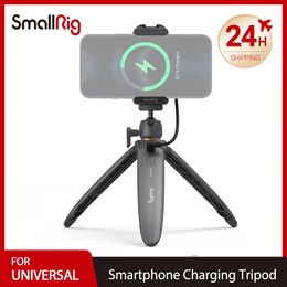 Houders Smallrig Universal Charging Tripod voor smartphone iPhone 13 Pro Max Vlog Video Shooting Wireless Charging Wireless Control 3108