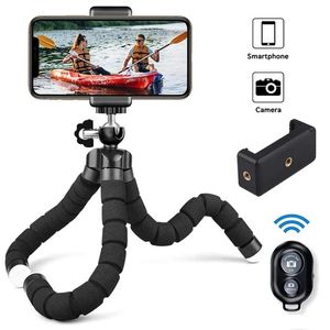 Houders statief voor telefoon met mobiele telefoonhouder GoPro Mount Mini Flexible Desk Tripod met afstandsbediening voor smartphone/camera/tablet