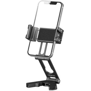 Titulaires Ulanzi Crab Trépied pliable Portable Trépied Monopod Support de téléphone avec double support de chaussure froide Prise de vue horizontale et verticale