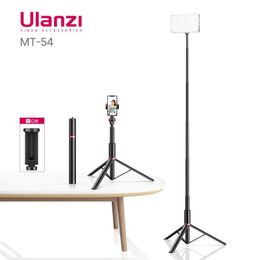 Houders ULANZI MT54 Metaal Verleng Statief Lichtstandaard Fotografie Lichtbeugel Met Telefoonhouder voor Telefoon LED Videolicht Ringlamp