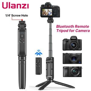 Supports Ulanzi sans fil Bluetooth Selfie bâton trépied pour Sony ZVE10 A7 III A6600 CANON caméra poignée extensible trépied caméra Zoom vidéo