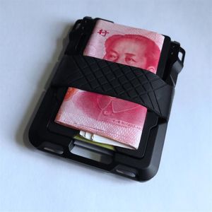 Titulaires Vintage Rfid Double Boîte En Aluminium En Métal Carte Portefeuilles pour Hommes Femmes ID Carte Bancaire Cas Antivol Magique Wallet2505