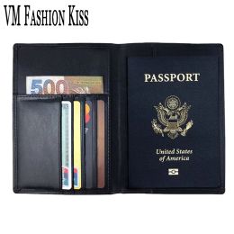 Holders VM Fashion Kiss RFID SAFE Passeport Portefeuille Pureau de carte Pure