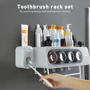 Supports Support mural porte-brosse à dents électrique porte-dentifrice support de rangement auto pour accessoires de salle de bain organisateur porte-brosse