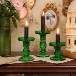 Holders Wedding Plastic Candlers Classics Stand Green Candle Holder Table Engagement décoracion Para El Hogar Nordic Home Decor