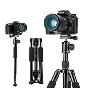 Supports Yunteng 190 trépied professionnel appareil photo reflex en aluminium portable trépied de voyage support monopode rotule pour Canon Nikon Sony