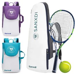 Contient 3 raquettes Sac à dos de tennis de grande capacité Sac de badminton étanche pour TennispickleballBadmintonsquash Sports 240411