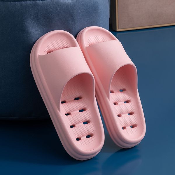 Trous Appartements Pantoufles Pour Hommes Femmes Sandales En Caoutchouc Été Plage Bain Piscine Chaussures Rose Rouge