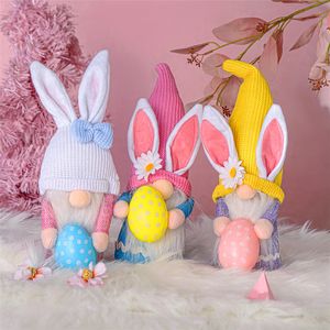 Vakantiehuis Party Decoratie Kinderen Pasen Gift Bunny Egg Doll Leuke Faceless Ouderly Dwarf Doll Ornamenten