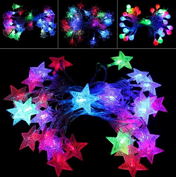 Vacances Led éclairage étanche coloré éclairage cordes cloches Flocon de neige lumières fête événement de Noël festif Lumières décoratives length450cm