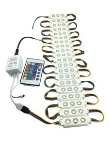 Vakantieverlichting 5050 Injectie 3 LED-module RGB Waterdichte DC12V-modules voor kanaalbrieven Sign Letter Lights