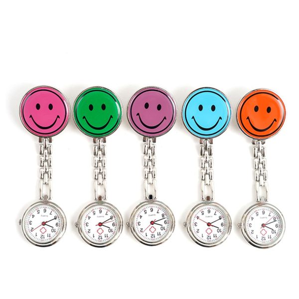 Regalos para fiestas navideñas Reloj colgante sonriente de silicona multicolor Todo tipo de relojes de cuarzo encantadores LK373