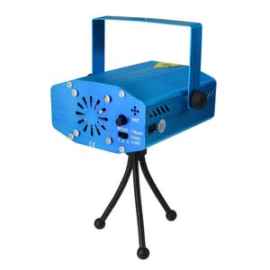 Vente de vacances bleu Mini éclairage de scène Laser 150mW Mini GreenRed LED Laser DJ fête lumière de scène noir Disco danse lampadaires