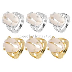 Vakantiestijl Natuurlijke Conch Shell Ring Plating Goud en Zilver Creatief Ontwerp Verstelbare Ring Verjaardagscadeau Vriendschapscadeau