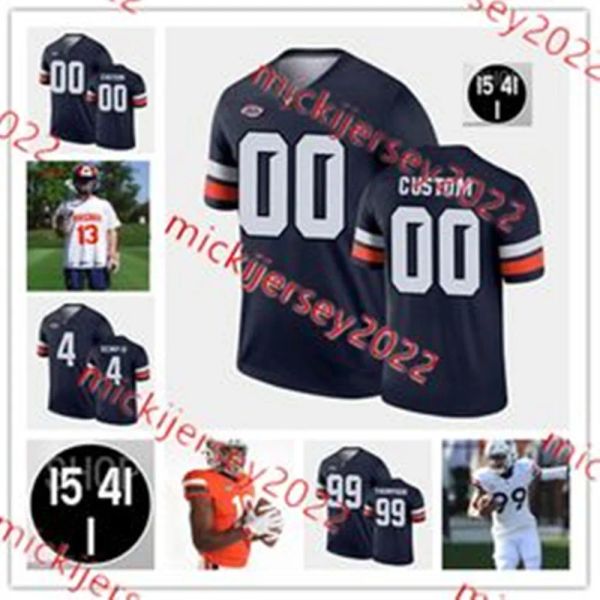 Hollins Mike Malik Washington Virginia Jersey Donovan Johnson Sr. Jahmeer Carter Michael Diatta Virginia Cavaliers Camisetas de fútbol personalizadas S High s