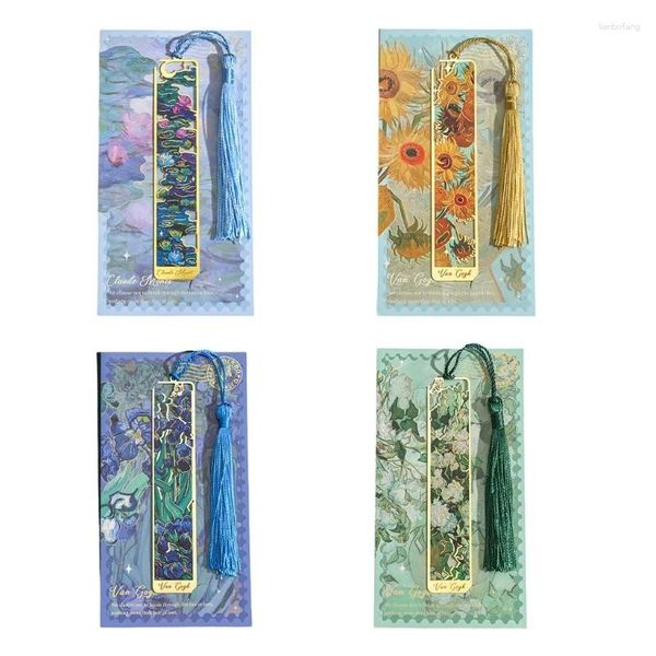 Bookmarks de bookmarks en métal creux Mark Flower Book pour lecteur d'amant