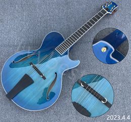 Hollow body jazz elektrische gitaar geen elektronica met houten geluidseffect ebony staart en brug sparren bord top speciale gitaar