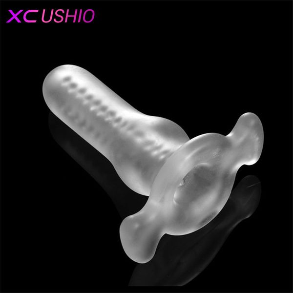 Creux Butt Plug Pénis Gode Insert Anal Masturbateur Pénis Stimulateur Produits de Sexe Anal Expander Anal Sex Toys pour Femme Hommes Gay 0701