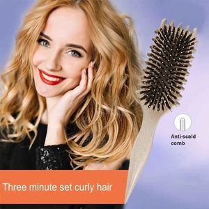 Holle Kam Bounce Curl Definiëren Styling Borstel Duurzaam Glad Haar Pluizige Kam Massage Thuis Haar Styling Tool Kammen 240314