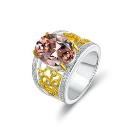 Hollow Emerald Moissanite Diamond Ring 100% Originele 925 Sterling Silver Wedding Band Ringen voor Dames Bruids Sieraden Gift
