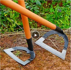 Hollow Hoe Weeding Rake Labor-saving Weeding & Loosening Soil Artifact Harrow Handheld steel weeding hoe Hoe Farm Tool Gardening