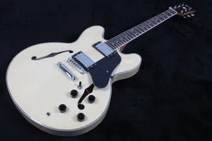 Guitare électrique Hollow Jazz 335, touche en palissandre, quincaillerie chromée, Pickguard noir, livraison gratuite