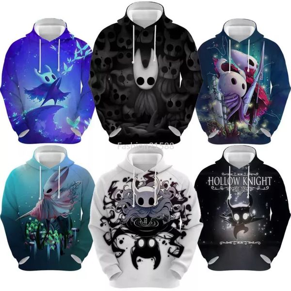 Hollow Knight Mens Hoodies Sweatshirt Designer Hoodies Hoodie Femme 3D Print Male Streetwear Unisexe Pullovers Men Hoodie Sweat Casual Hooded Solid Pullover Sweater Tops