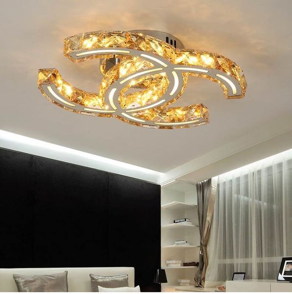 Croustillant croustillant acrylique LED plafonnier de plafond créatif chambre résidentielle Study Hallway Plafonnier lampes décoratives commerciales