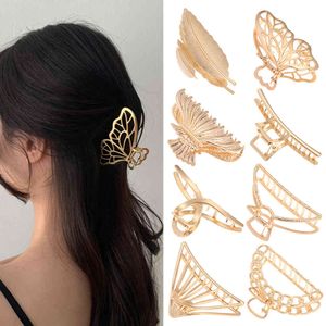 Holle vlinder Kwastje Haarspelden Voor Vrouwen Meisje Vintage Metalen Gouden Kleur Clip Sieraden Accessoires Styling Tools