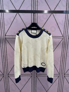 Évider Tricot Dames Chandails À Manches Courtes Casual O-Neck Femmes Bouton Pull Pull